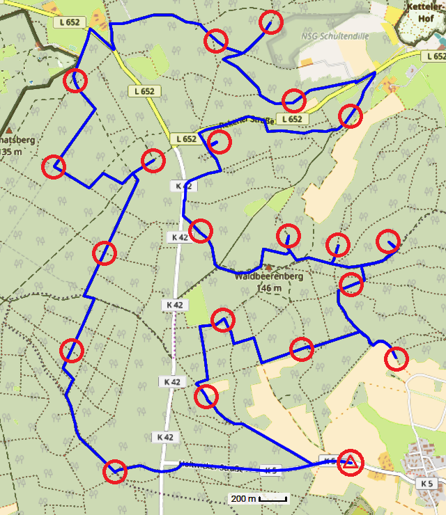 Senderstandorte Foxoring-Marathon 2017