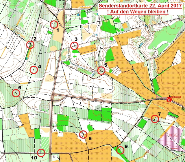 Senderstandorte Haltern Foxoring April 2017