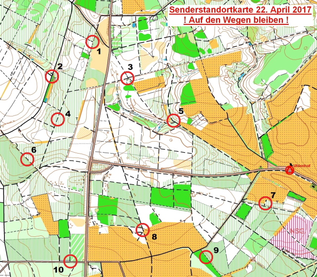 Senderstandorte Haltern Foxoring April 2017